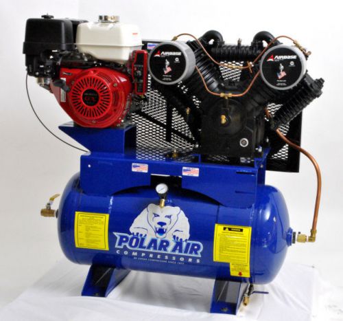 Brand New! Eaton Compressor 13HP 60 Gallon V4 Gas Drive Air Compressor