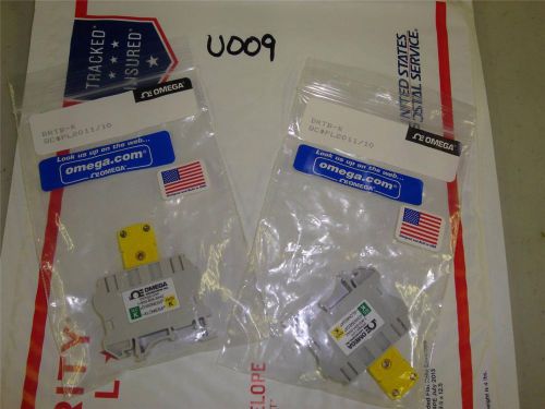 Lot of 2 new omega drtb-k thermocouple terminal blocks with audit capable female for sale