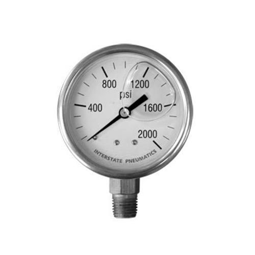 2000 psi 2-1/2&#039; dial 1/4&#039; npt bottom mount oil filled pressure gauge g7022-2000 for sale