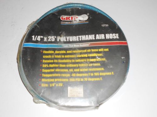 Grip 12720 1/4&#034; x 25&#039; polyurethane flexible air hose, 200 psi, new, bin 18 for sale