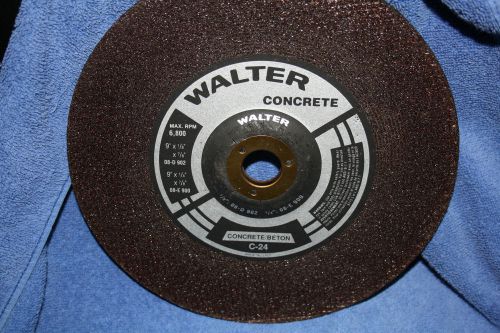 Walter concrete cutting disc 9&#034; x 1/8&#034; x 7/8&#034; max rpm 6800 c-24 for sale