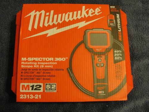 MILWAUKEE 2313-21 M-SPECTOR 360 ROTATING INSPECTION SCOPE KIT NEW