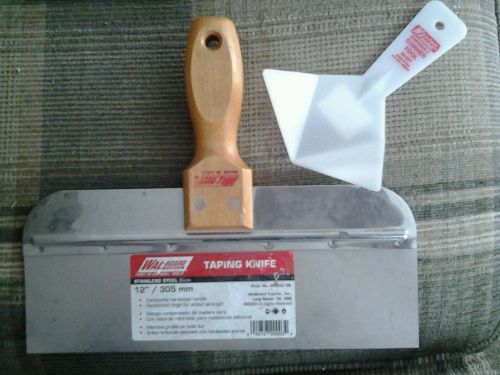 12 inch stainless steel taping knife drywall plaster mud and inside corner tool