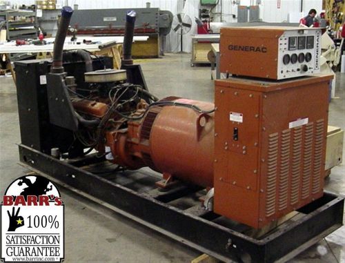 Used 75kW GENERAC Mnfg. Generator, Mdl# 88AC1854-S, 277-48v, 3ph, Nat Gas