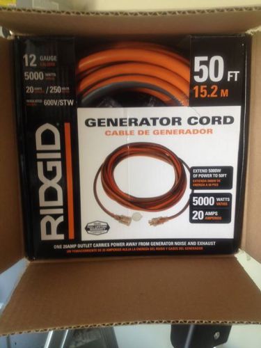 615-16046-BB RIDGID 50 ft. 12/ 4 Generator Cord