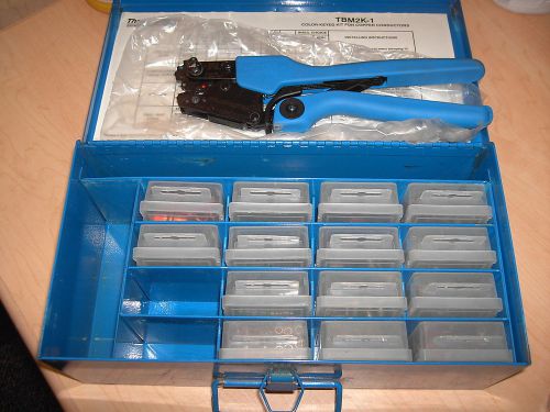 Thomas and Betts TBM2K1 Electrical Wire Connector Kit Color Keyed Crimper NO RES