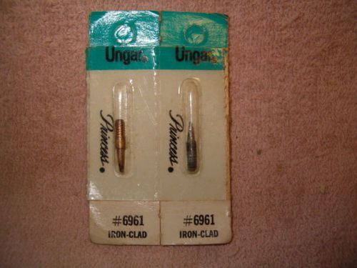 Pair of Ungar # 6961 Princess iron clad soldering iron tips