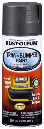Matte Black Rust-Oleum Automotive 251574 11-Ounce Trim and Bumper Spray, Matte