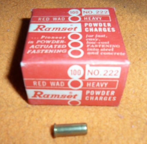NEW 49 Ramset Red Wad Heavy Powder Charges No. 222