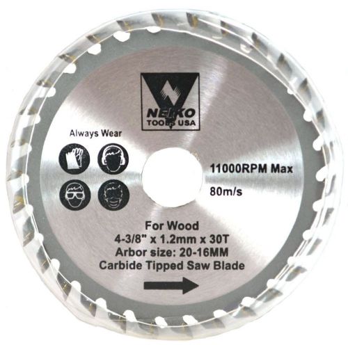 NEIKO - 5-3/8&#034; x 18T Carbide Tipped Woodworking Circular Saw Blade 10773A