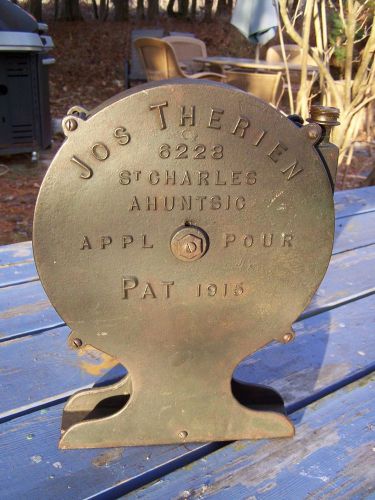 Antique 1915 cast iron 10&#034; pancake water motor engine canadian  rare!!! for sale