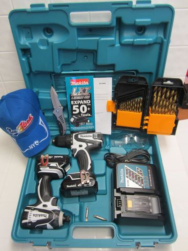 Makita 18v lxt lithium-ion 2-pc. combo kit w/ free extras, new, fast shipping for sale