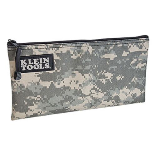 Klein tools 5139c camouflage cordura zipper bag 7 x 12.5 inches for sale