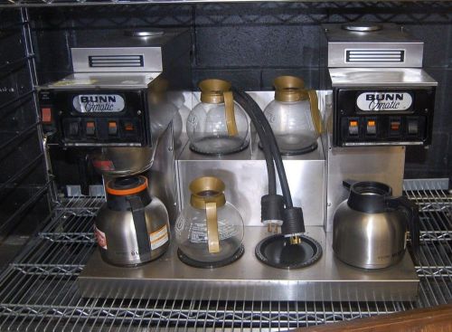 BunnTwin Automatic Coffee Brewer / Maker  w/ faucet, 6 Warmers / Holders 6-pots