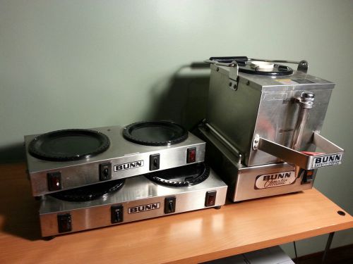 BUNN 1 Gal Stainless Coffee Satellite Server for Soft Heat Warmer LOT (2) DUAL