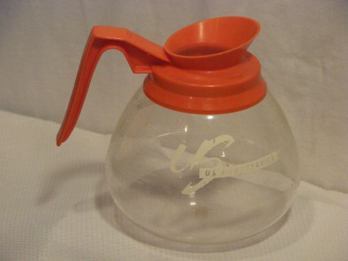 US Foodservice Coffee Decanter Pot Carafe White Logo Commercial Restaurant