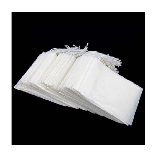 100 Pcs Disposable String Empty Seal Filter Paper Herb Loose Tea Bags 50*60mm