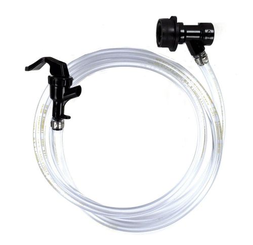 5 ft beer line with hand faucet and ball lock connector for corney type keg
