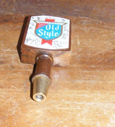 Vintage Wood Metal Heilmans Old Style Beer Tap Handle