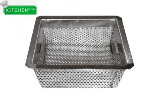 Stainless steel floor sink basket 10&#034; x 10&#034; x 5&#034; for sale