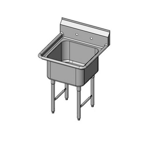 NEW STAINLESS STEEL RESTAURANT COMMERCIAL Sink One Compartment PSS16-2424-1
