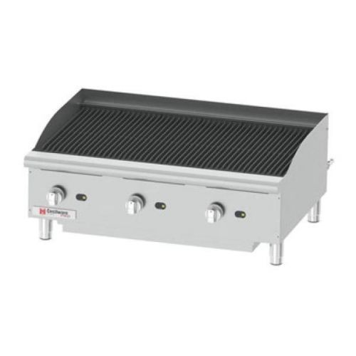 Cecilware commercial countertop gas charbroiler nat or lp 3 burner 36&#034;x20&#034; ccp36 for sale