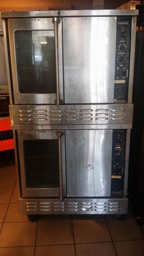 Convection oven double deck - gas - good condition for sale