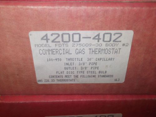 Robertshaw Uni-Line 4200 402 Commercial Gas Thermostat FDTS NOS