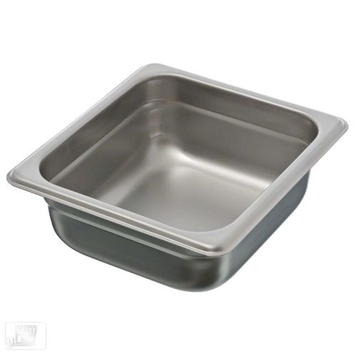 Winco (stp-602) 1/6th size food pan 2.5&#034; deep stainless steel 22 gauge, hotel for sale