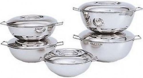 Stacking Casserole Tureen 74 oz Heavy Stainless Steel Adcraft SCD-3