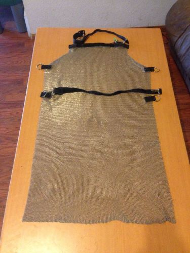 Us Mesh Metal Butcher Apron, Stainless Steel, Chainmail 33&#034;x 19&#034;