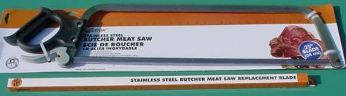 25&#034; Stainless Steel Butcher Meat Saw With 25&#034; Stainless Steel Replacement Blade