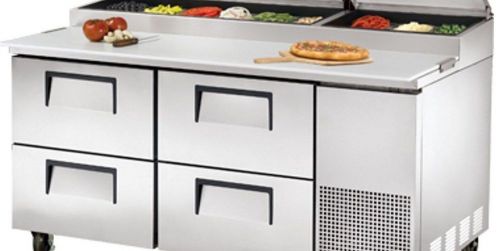 Atosa 67&#034; wide 4 drawer pizza prep refrigerator mpf8206 , free shipping for sale