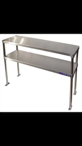Stainless Steel Adjustable Double Over Shelf 12&#034; x 48&#034; NSF L&amp;J