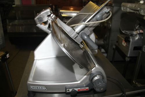 Hobart 2812 deli meat slicer with sharpener ready to slice your meat! ss top for sale
