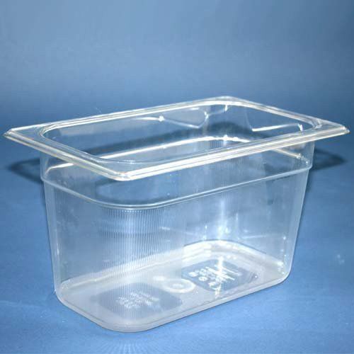Fourth Size Clear Poly Food Pan  6 in. Deep