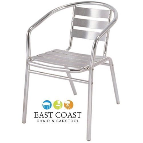 New Aviator Commercial Outdoor Aluminum Ladder Back Chair