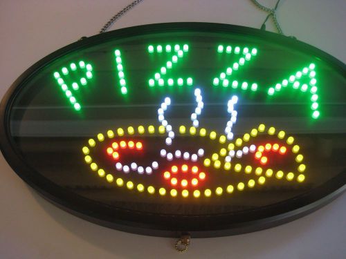 Winco LED Pizza Sign w/ Dust Cover and 3 Flash Settings #155