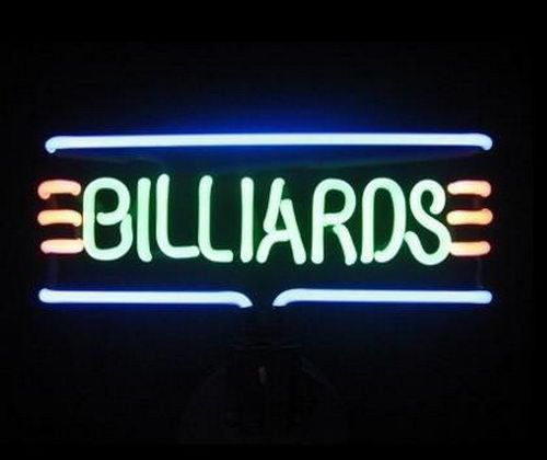 Billiards stripe neon sculpture for sale