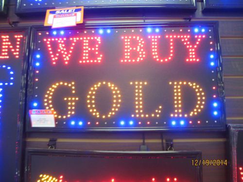 New LED BUY GOLD SIGN Large Size 16* 29