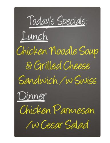 Black charcoal chalkboards menu signboards w/ markers 24x 32&#034; -3 (three) bgcb for sale