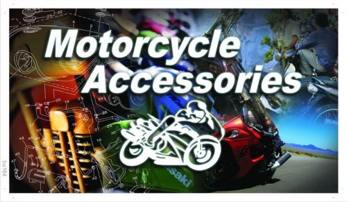 ba164 Motorcycle Accessories Banner Shop Sign