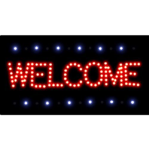 Welcome Electronic Flashing LED Sign, Size: 50 x 25 x 3cm
