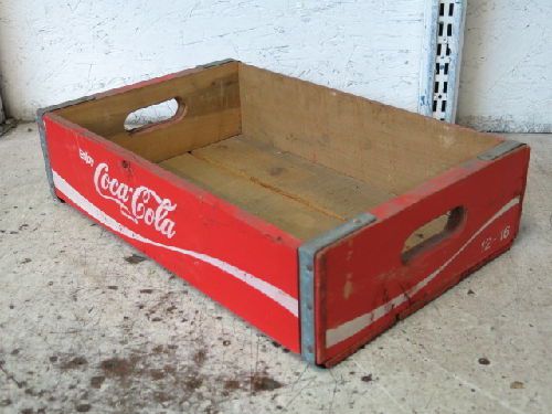 VINTAGE COCA-COLA 12-16 BOTTLE CRATE, 18&#034; X 12&#034; X 4-1/2&#034;