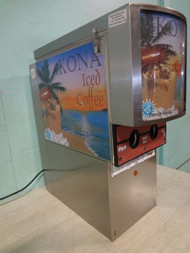 &#034; kona &#034; commercial refrigerated lighted 2 flavors iced coffee/creamer dispenser for sale