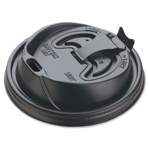 Drc16rclblk plastic lids, f/ 12-16 oz. dart foam cups,1000/ct, black for sale
