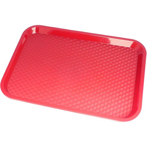 CAMBRO 12&#034; X 16&#034; FAST FOOD TRAYS, 24PK RED 1216FF-163
