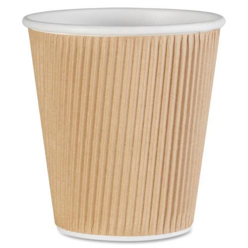 Genuine joe ripple hot cup - 10 oz - 25/pack - brown (11256pk) for sale