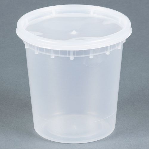 All4u 24 oz deli food containers w/ lids - pack of 10 - food storage (24oz) new for sale