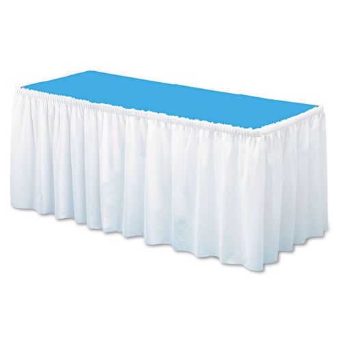 White Table Skirting 29&#034; x 14&#039; Cover Party Picnic